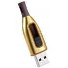 Флеш-накопитель USB 16GB  A-Data  UC500  золотая бутылка мет.